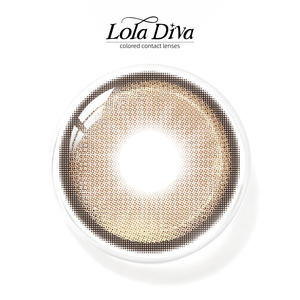 2pcs LolaDiva Amber Flux Brown | 1-Year Contact Lenses