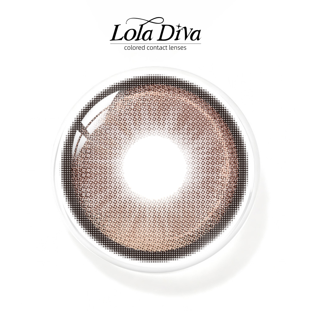 2pcs LolaDiva Agate Flux Coffee | 1-Year Contact Lenses