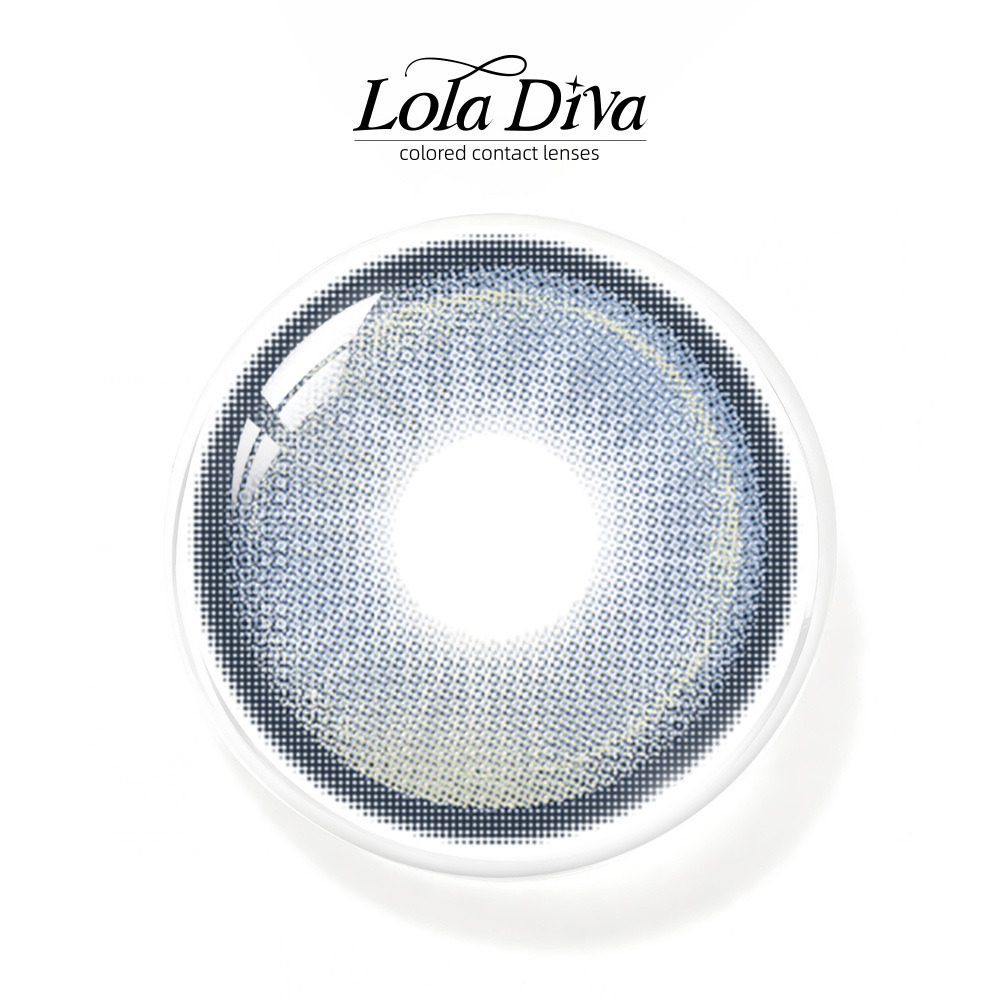 2pcs LolaDiva Lunar Flux Blue | 1-Year Contact Lenses