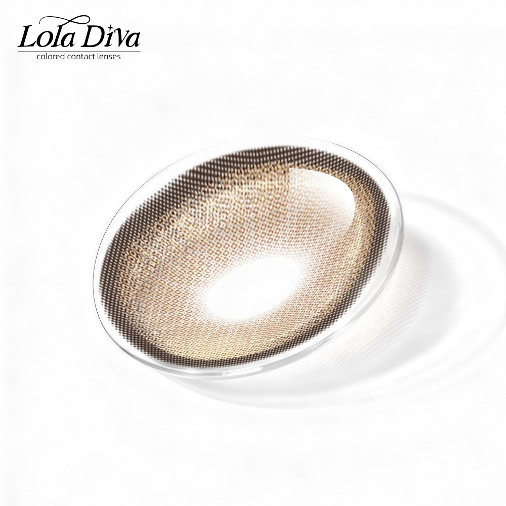 2pcs LolaDiva Amber Flux Brown | 1-Year Contact Lenses