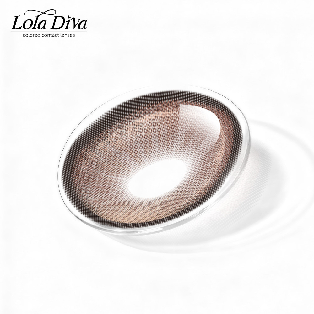 2pcs LolaDiva Agate Flux Coffee | 1-Year Contact Lenses