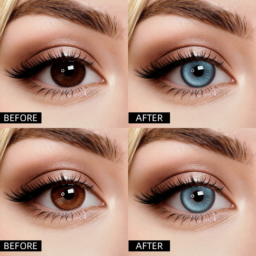 2pcs LolaDiva Sea Lilt Blue | 1-Year Contact Lenses