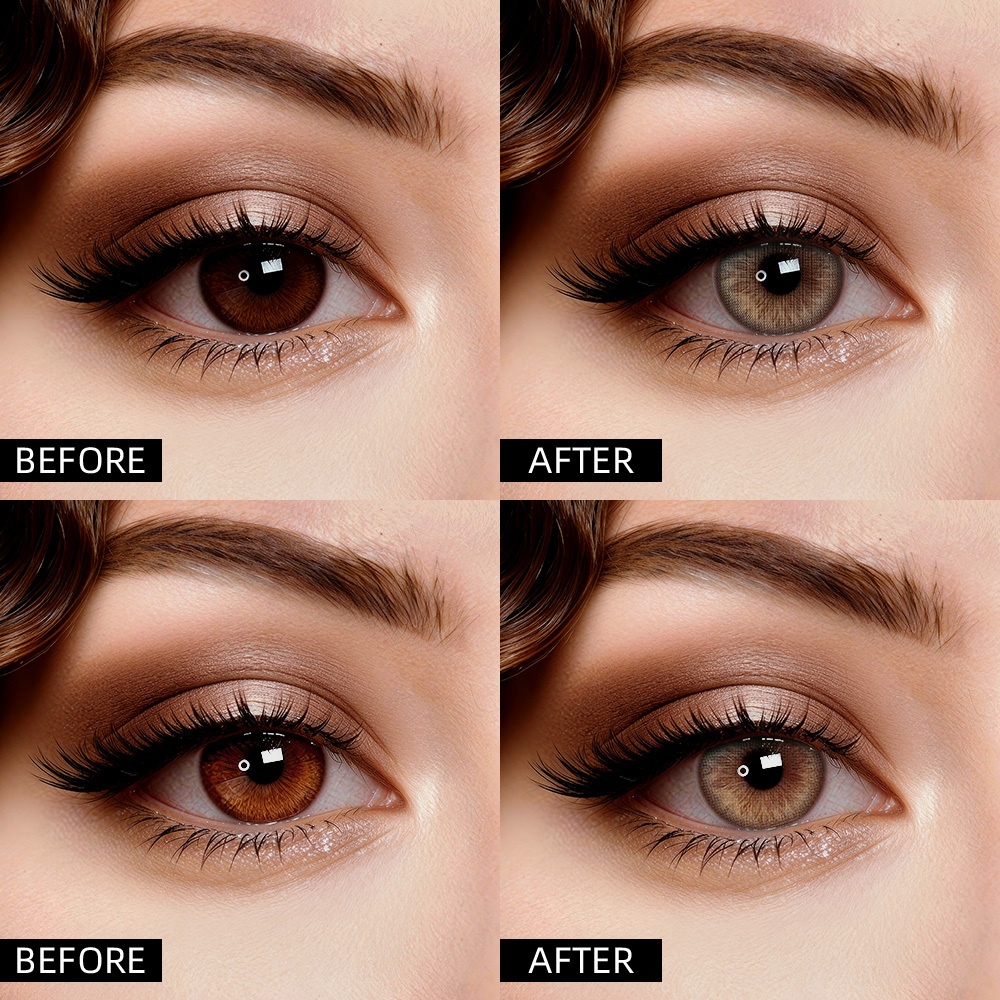 2pcs LolaDiva Misty Field Hazel | 1-Year Contact Lenses