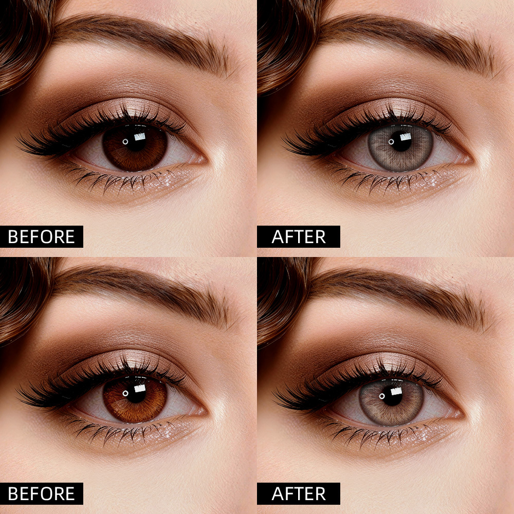 2pcs LolaDiva Dawnlight Grey | 1-Year Contact Lenses