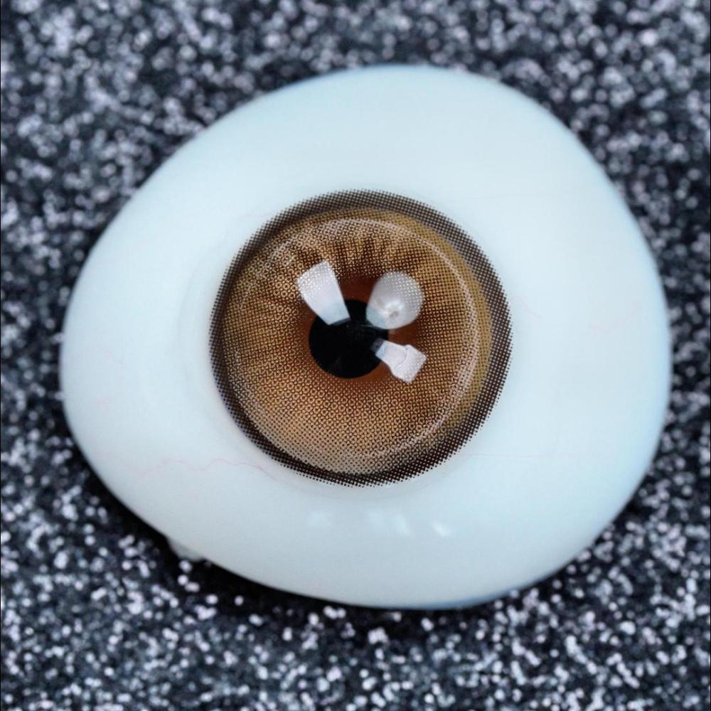 2pcs LolaDiva Amber Flux Brown | 1-Year Contact Lenses