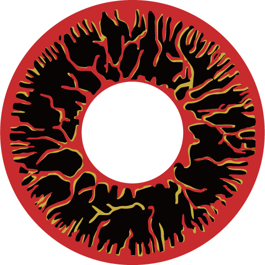 2pcs LolaDiva Blood Inferno Red | 1-Year Halloween Contacts
