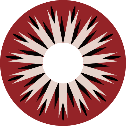 2pcs LolaDiva Blood Sun Red | 1-Year Halloween Contacts