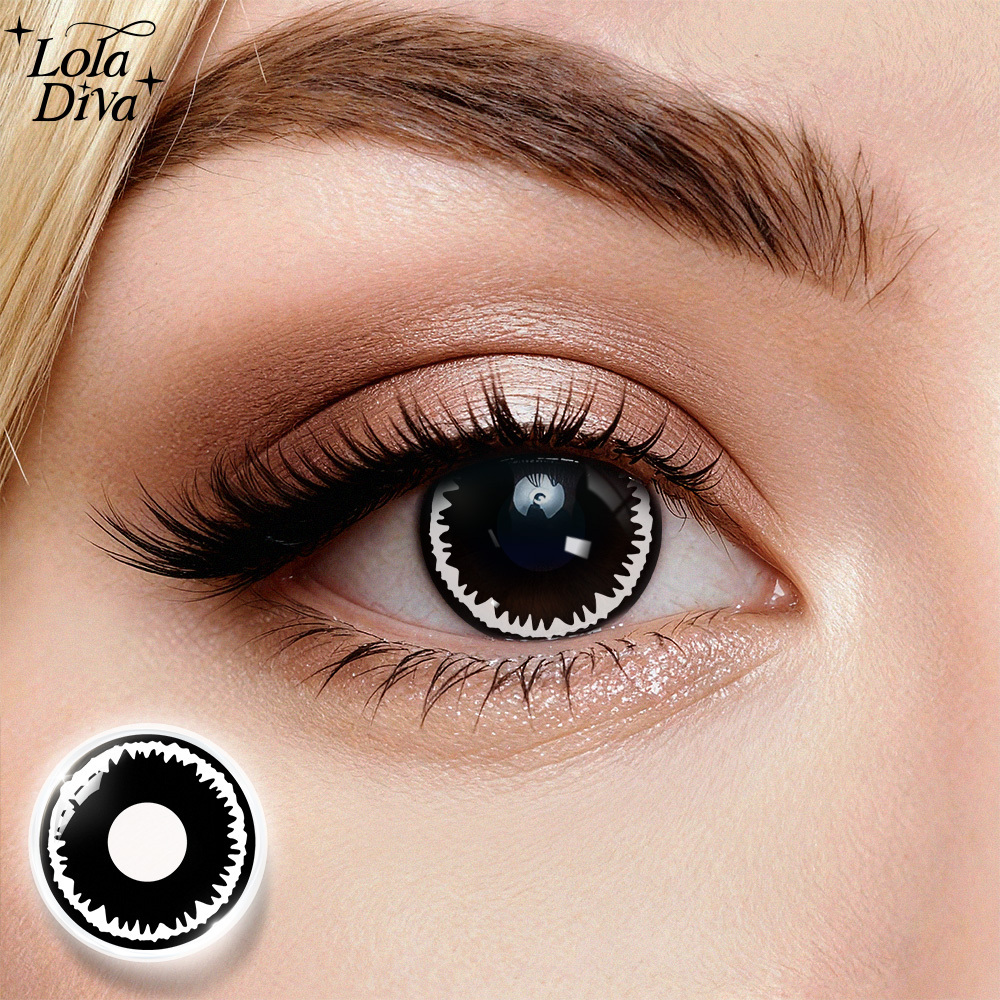 2pcs LolaDiva Alien Void / Serrated Edge | 1-Year Contact Lenses