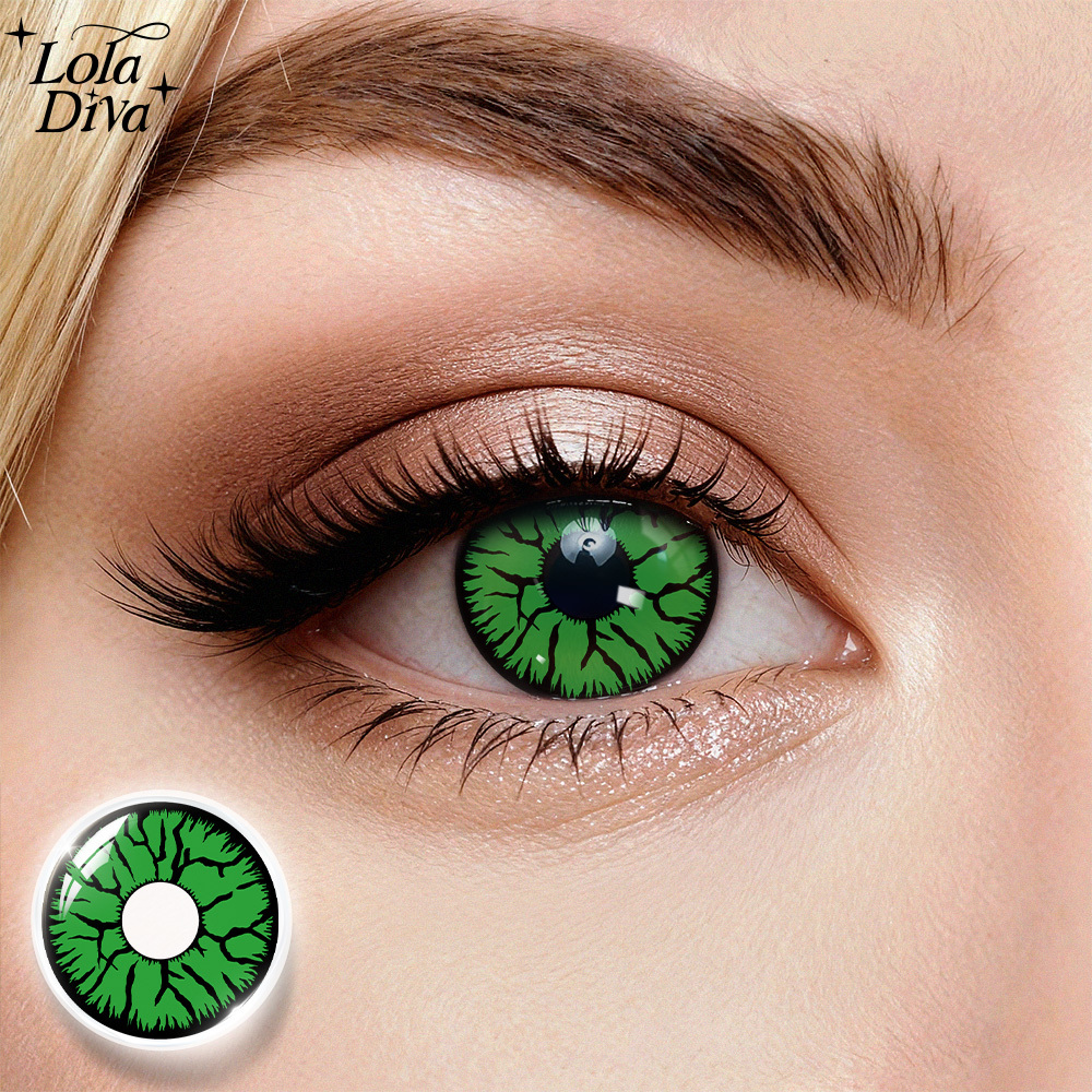 2pcs LolaDiva Venom Vine / Toxic Crack​ | 1-Year Contact Lenses