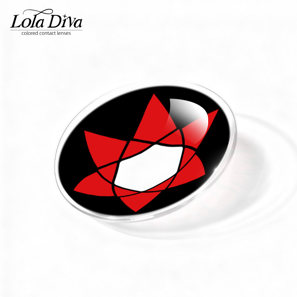 2pcs LolaDiva Eternal Mangekyo / Hexagon Pupil | 1-Year Contact Lenses