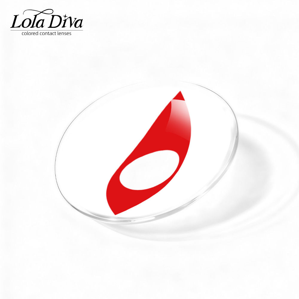 2pcs LolaDiva Mutant Gaze / Red Slit Pupil | 1-Year Contact Lenses