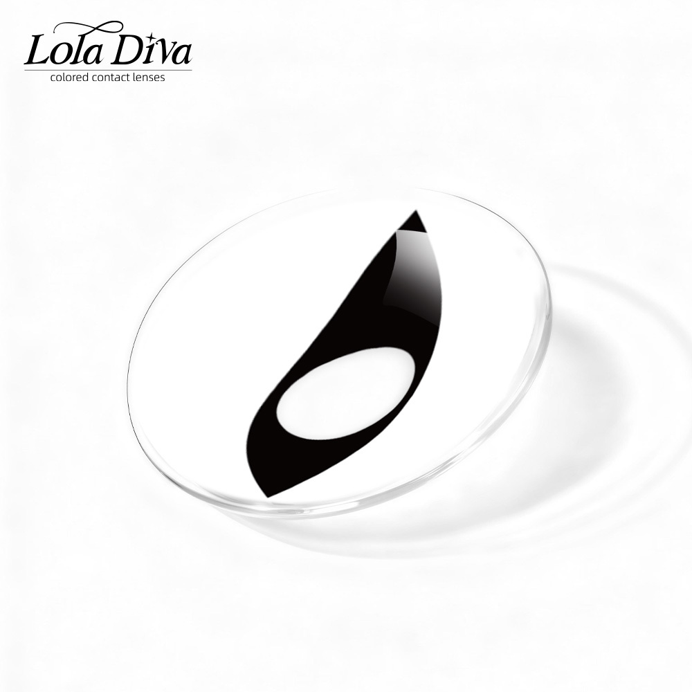 2pcs LolaDiva Abyss Serpent / Black Slit Pupil | 1-Year Contact Lenses