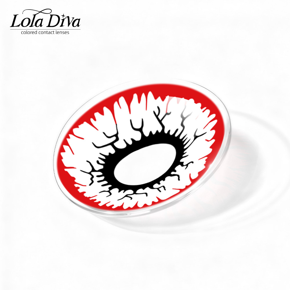 2pcs LolaDiva Raging Plague / Infected Cracks | 1-Year Contact Lenses