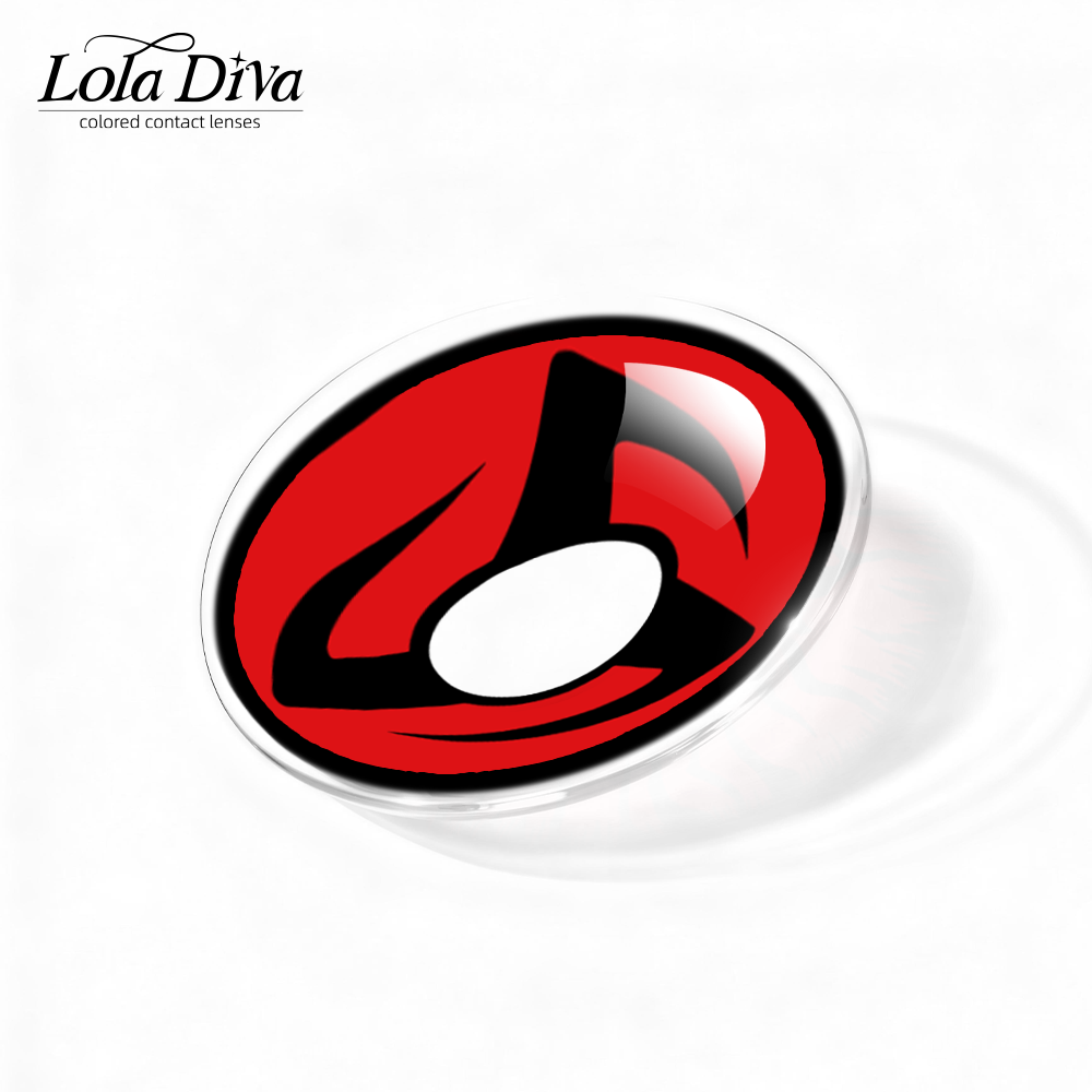 2pcs LolaDiva Black Flame / Spiral Whirl | 1-Year Contact Lenses
