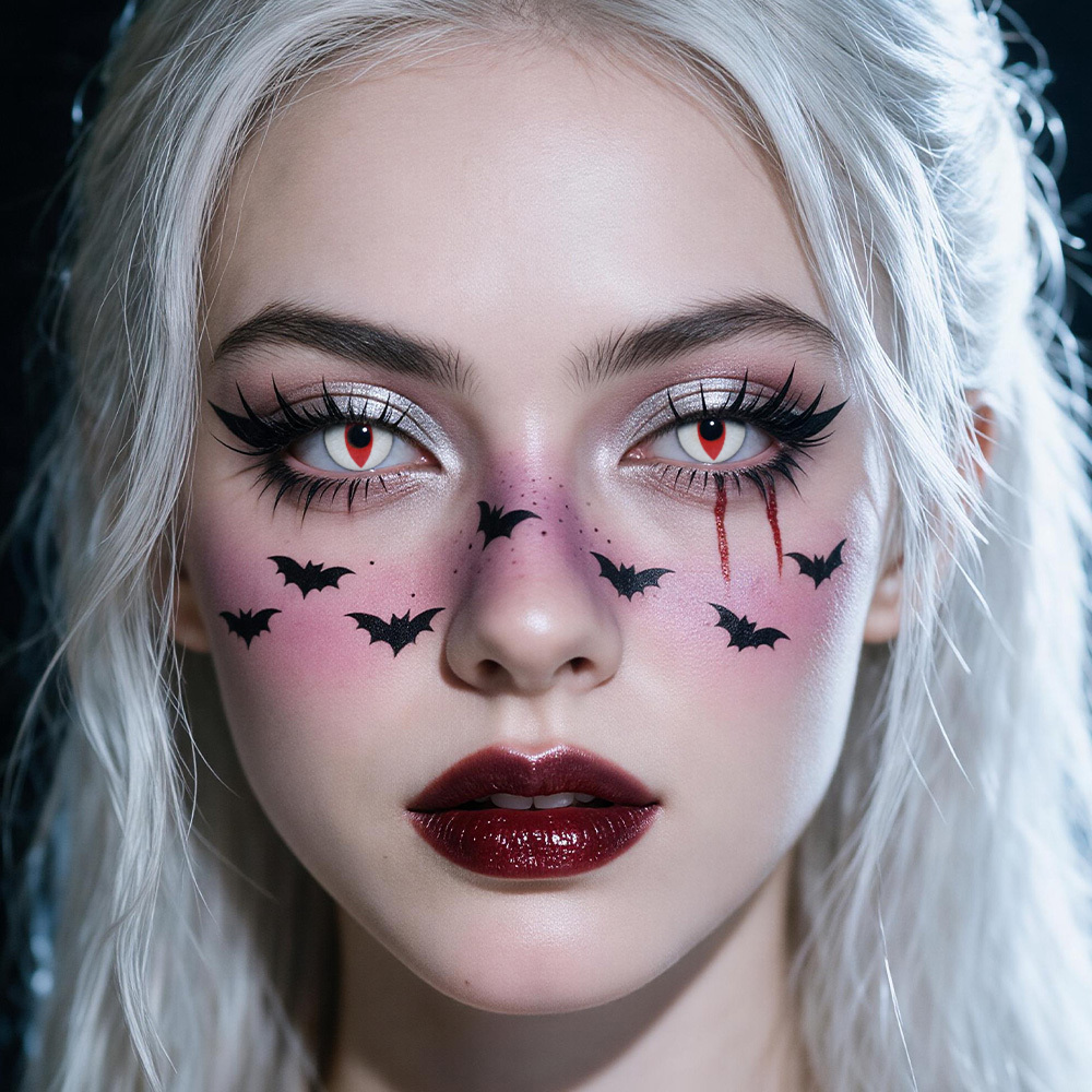 2pcs LolaDiva Mutant Gaze / Red Slit Pupil | 1-Year Contact Lenses