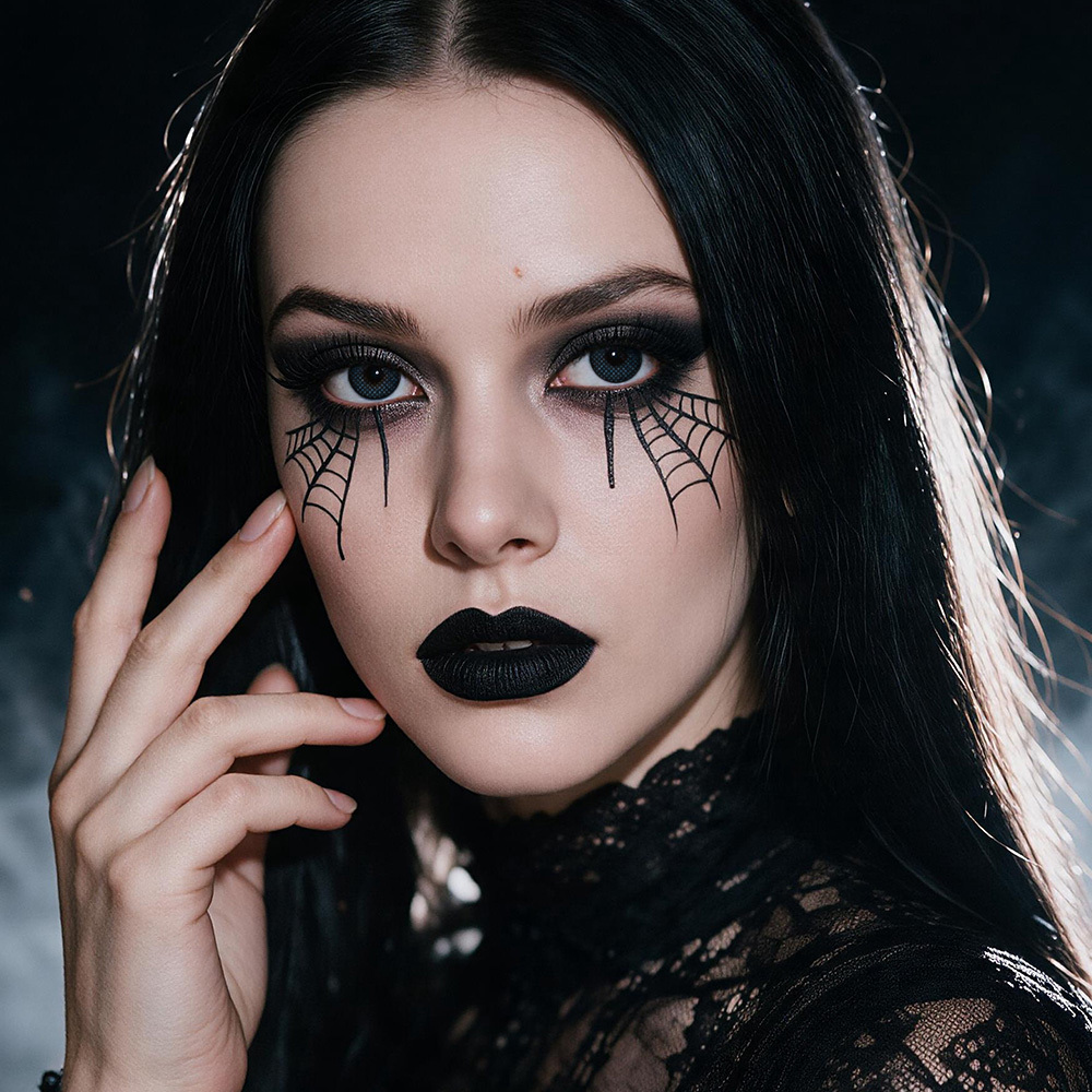 2pcs LolaDiva Dark Seal / White Grid​ | 1-Year Contact Lenses