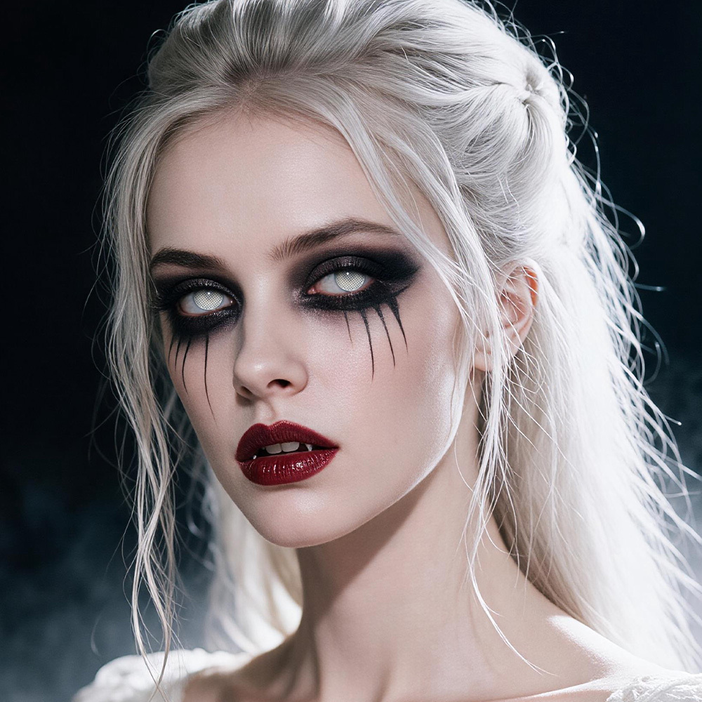 2pcs LolaDiva Void Mesh / Black Lattice​ | 1-Year Contact Lenses