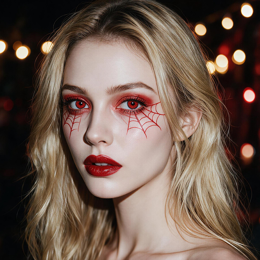 2pcs LolaDiva Crimson Veins / Blood Rage | 1-Year Contact Lenses