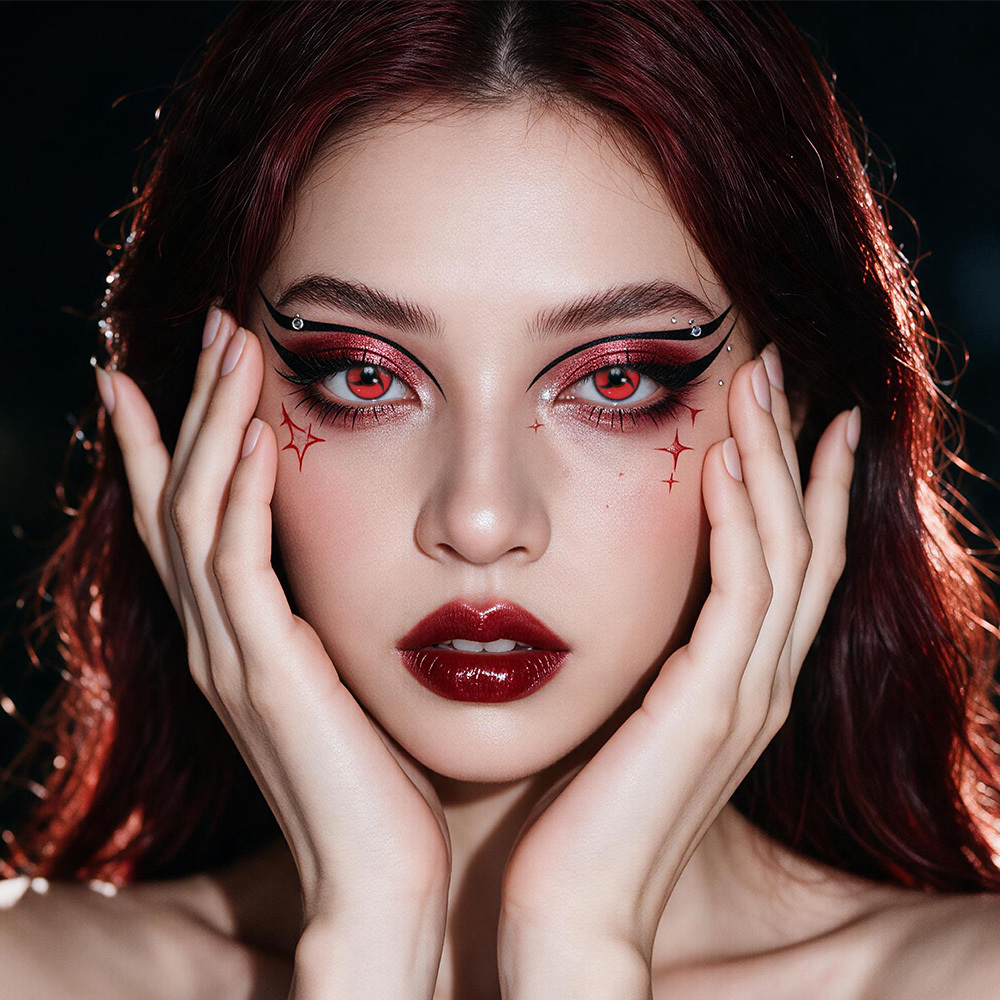 2pcs LolaDiva Hollow Vortex / Ring Swirl| 1-Year Contact Lenses