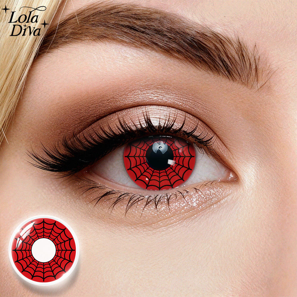 LolaDiva Blood Web Creepy | 1-Year Halloween Contacts