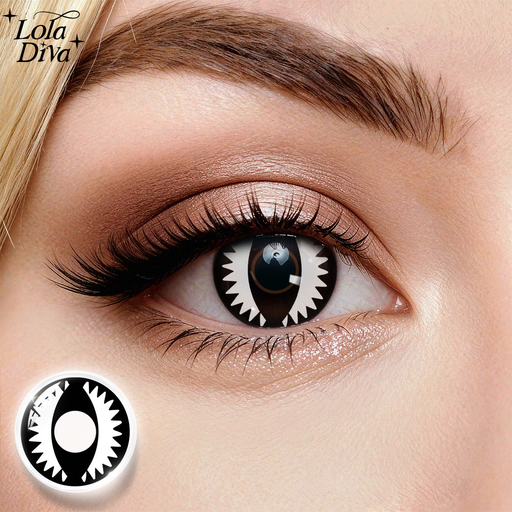 LolaDiva Undead Bone White | 1-Year Halloween Contacts