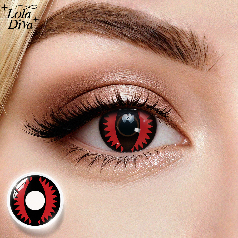 LolaDiva Inferno Dragon Red | 1-Year Halloween Contacts