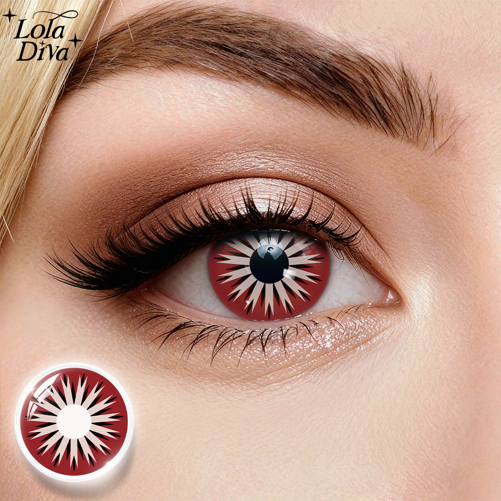 LolaDiva Blood Sun Red | 1-Year Halloween Contacts
