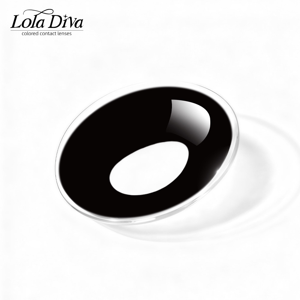 LolaDiva Grim Shadow Blackout | 1-Year Halloween Contacts