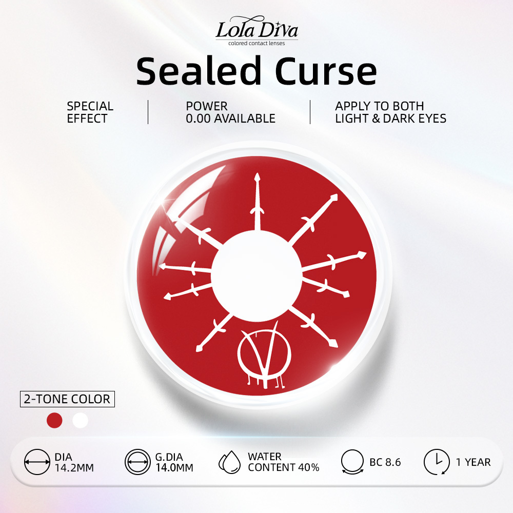 LolaDiva Sealed Curse SFX | 1-Year Halloween Contacts
