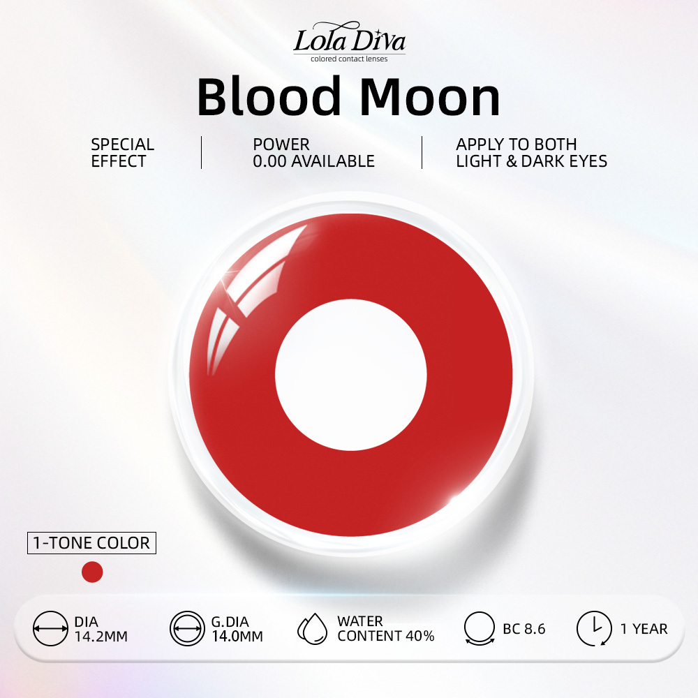LolaDiva Blood Moon Vampire | 1-Year Halloween Contacts