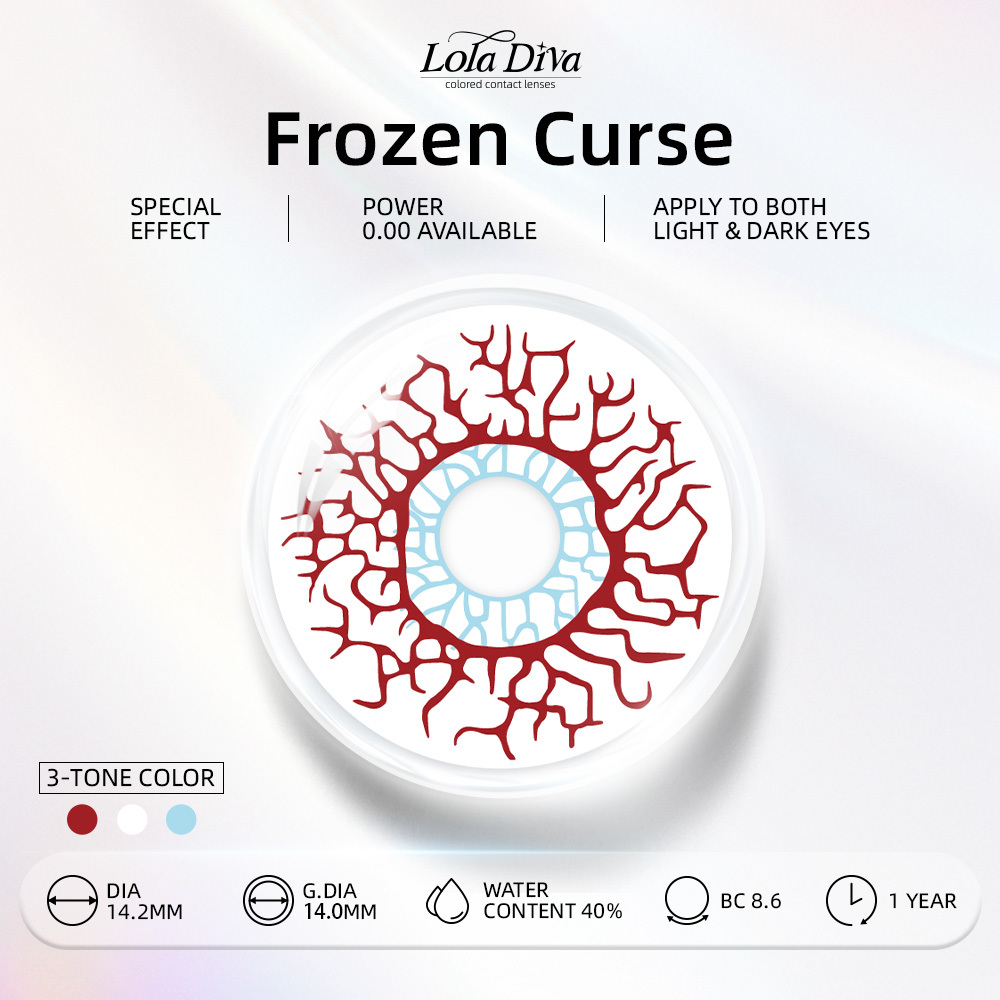 LolaDiva Frozen Curse Vampire | 1-Year Halloween Contacts