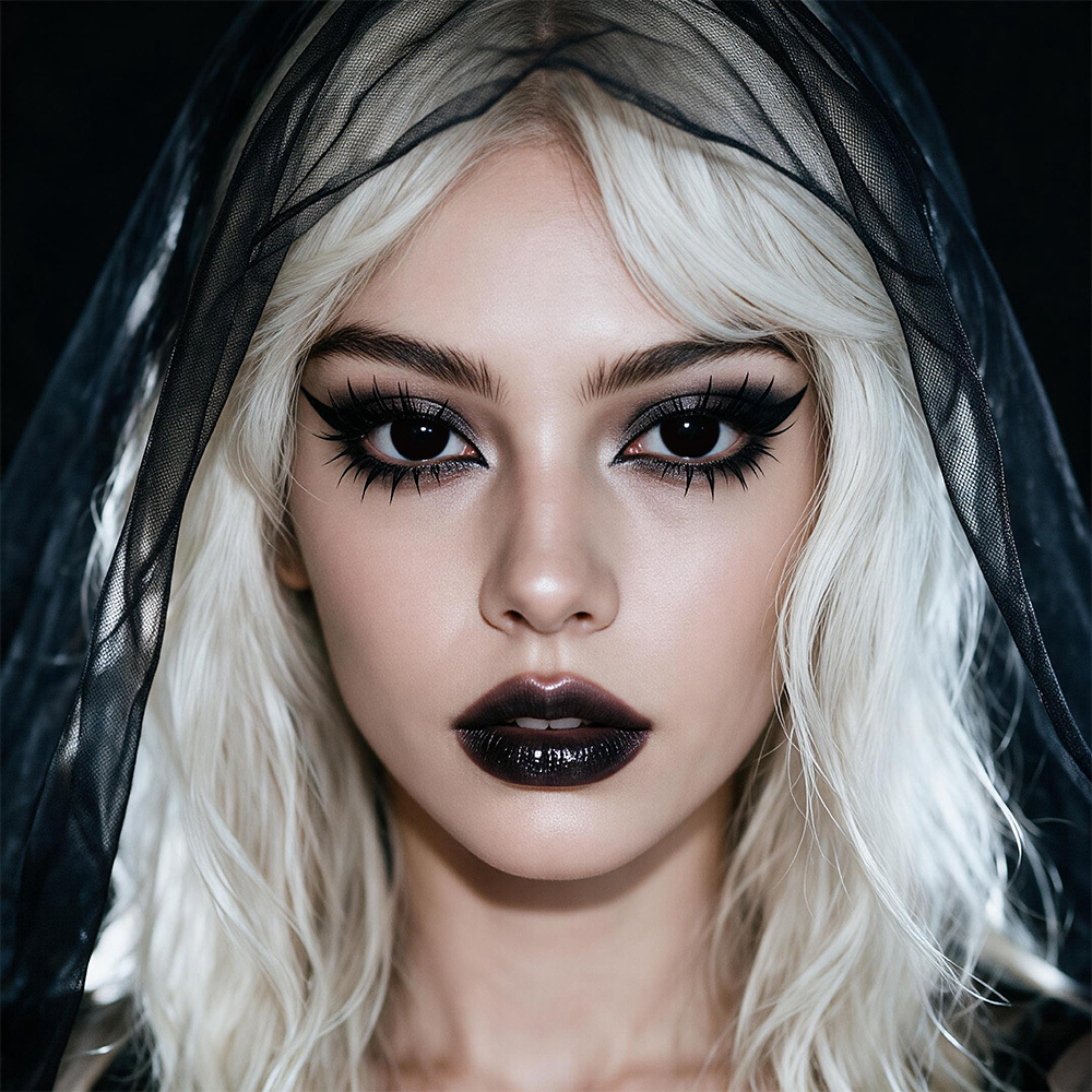 LolaDiva Grim Shadow Blackout | 1-Year Halloween Contacts