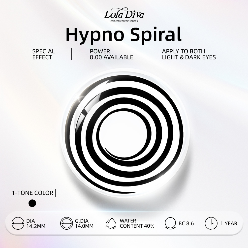 LolaDiva Hypno Spiral SFX | 1-Year Halloween Contacts