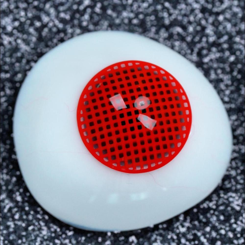 LolaDiva Crimson Grid Red | 1-Year Halloween Contacts
