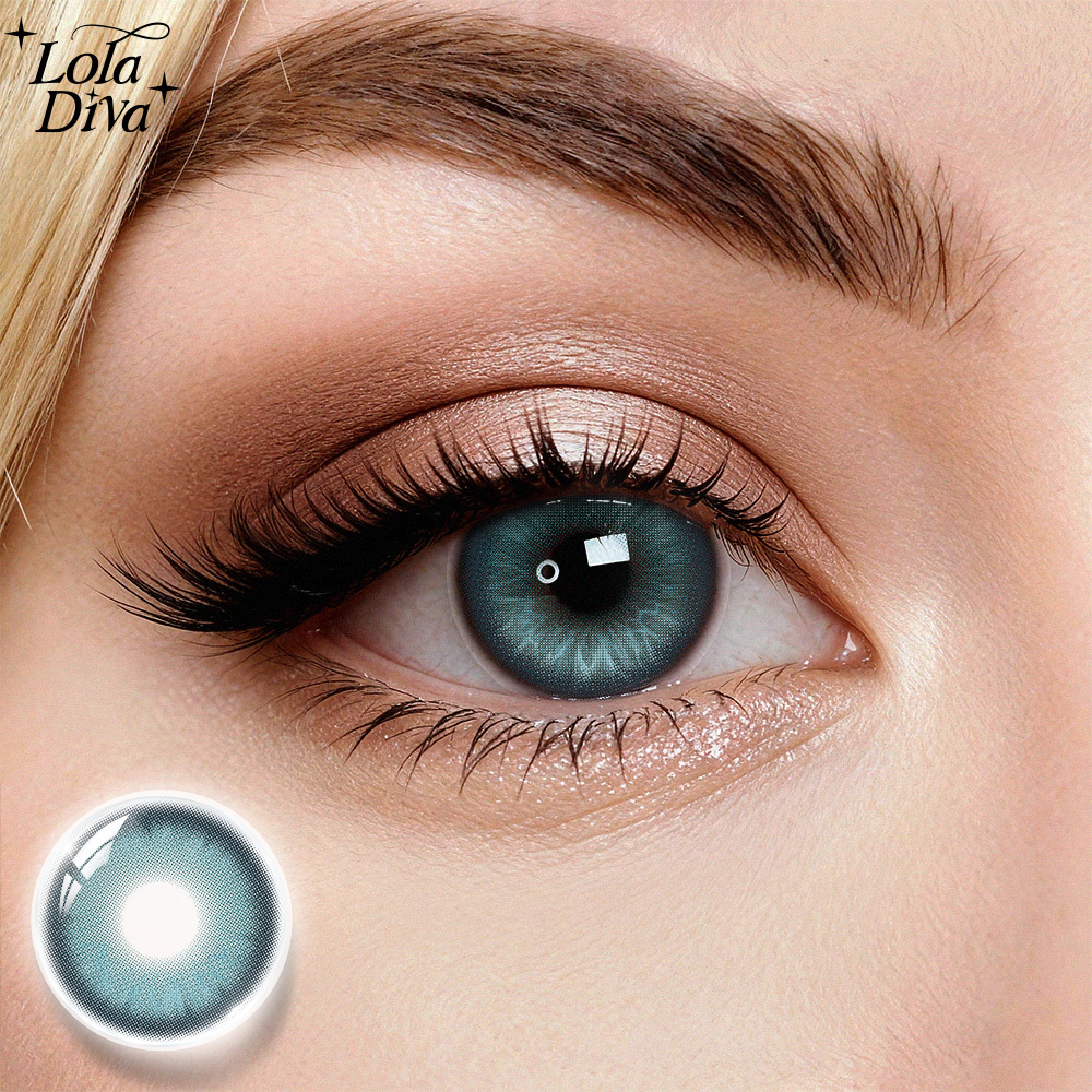 2pcs LolaDiva Frost Spring Blue | 1-Year Contact Lenses