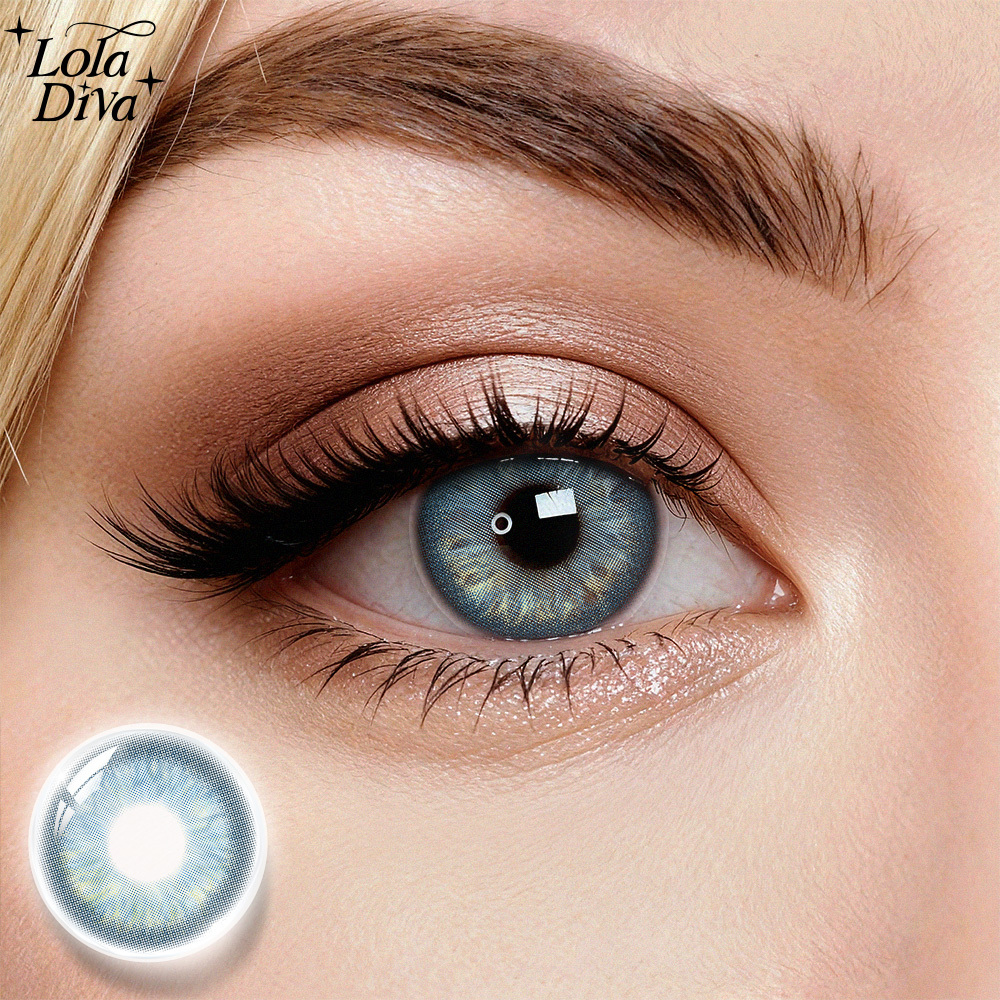 2pcs LolaDiva Lake Glow Blue | 1-Year Contact Lenses