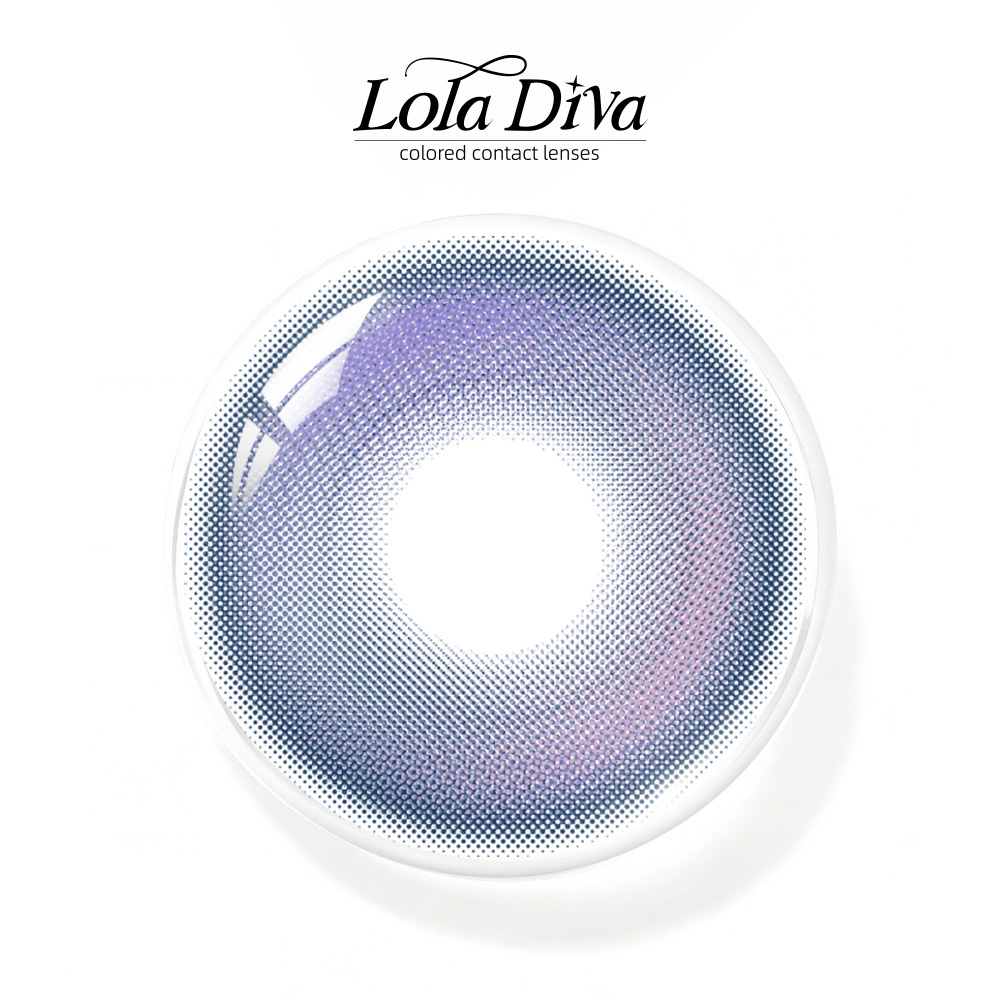 2pcs LolaDiva Nebula Whirl Purple | 1-Year Contact Lenses