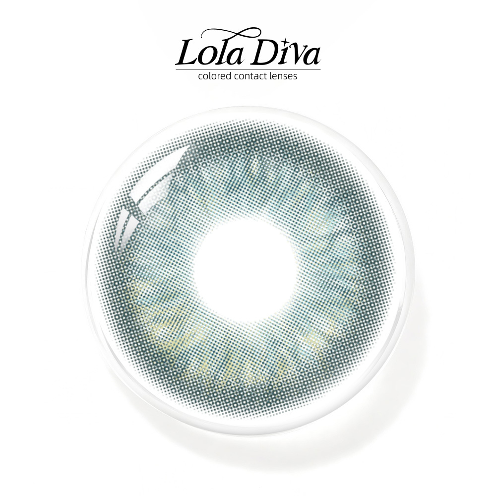 2pcs LolaDiva Brook Glow Green | 1-Year Contact Lenses