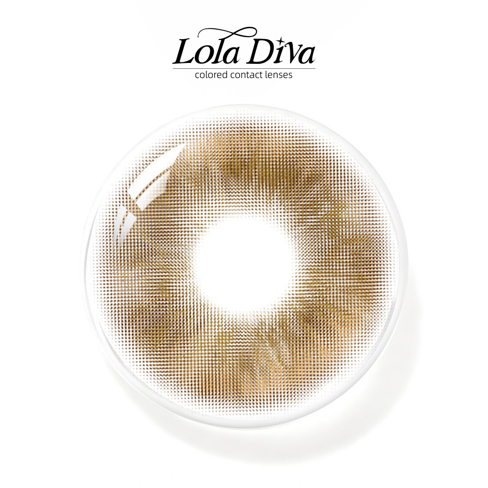 2pcs LolaDiva Diamond Fire Brown | 1-Year Contact Lenses