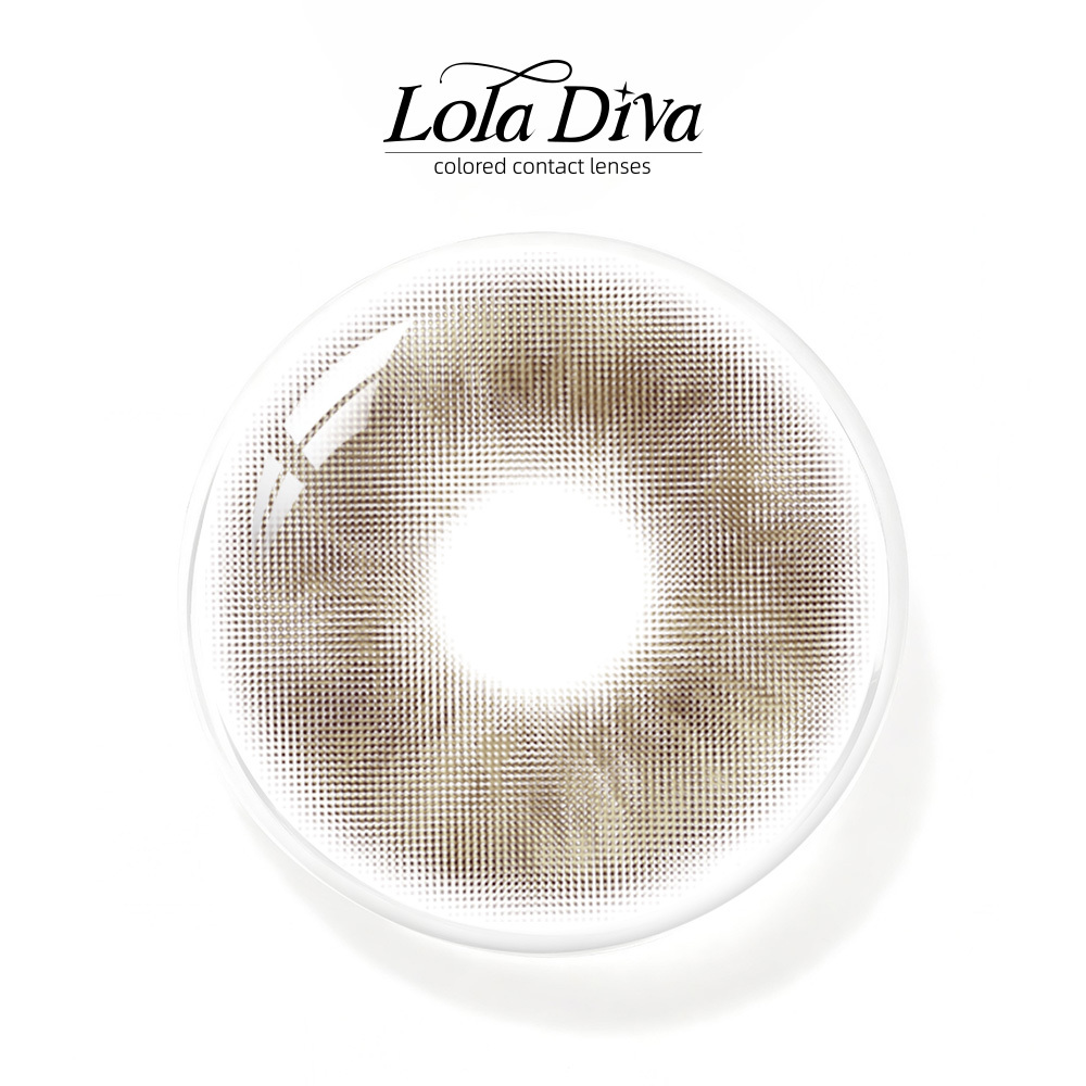 2pcs LolaDiva Diamond Fire Gray | 1-Year Contact Lenses