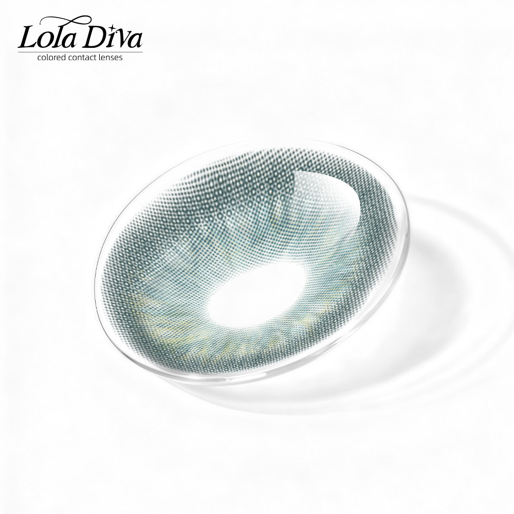 2pcs LolaDiva Brook Glow Green | 1-Year Contact Lenses