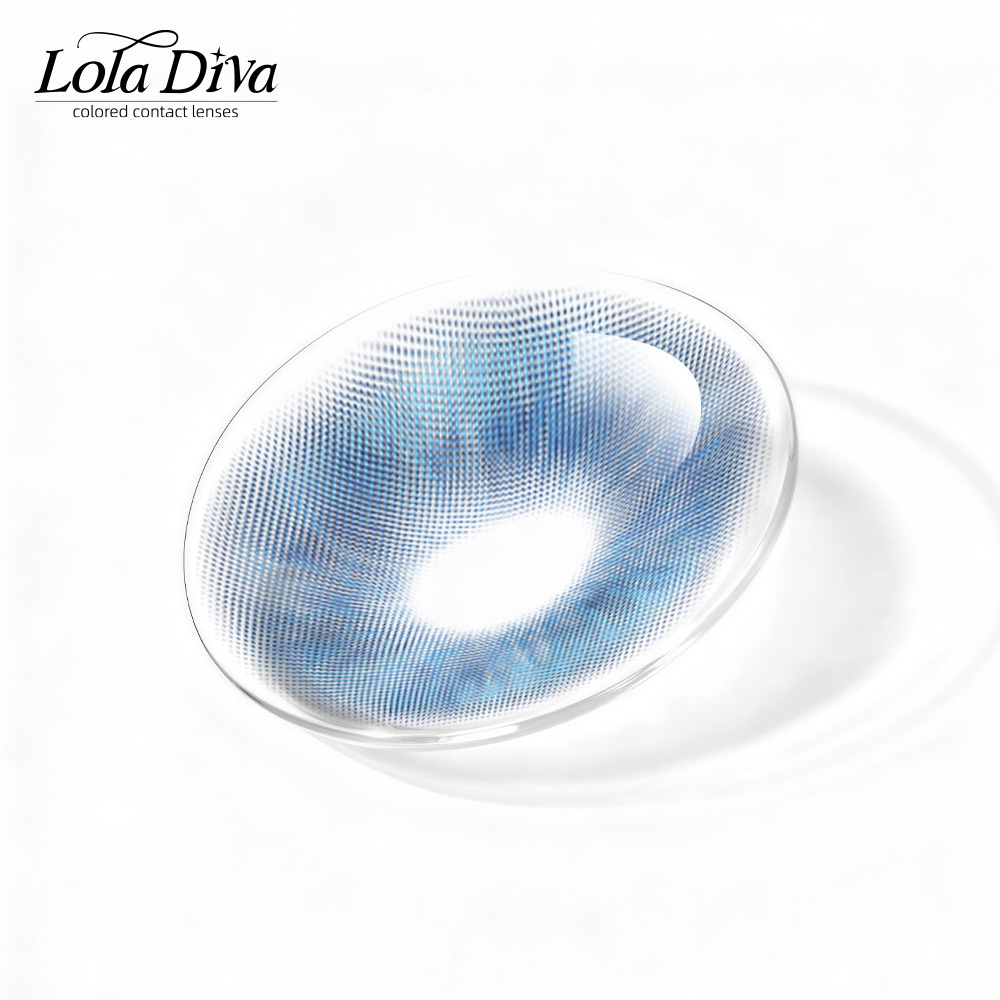 2pcs LolaDiva Diamond Fire Blue | 1-Year Contact Lenses
