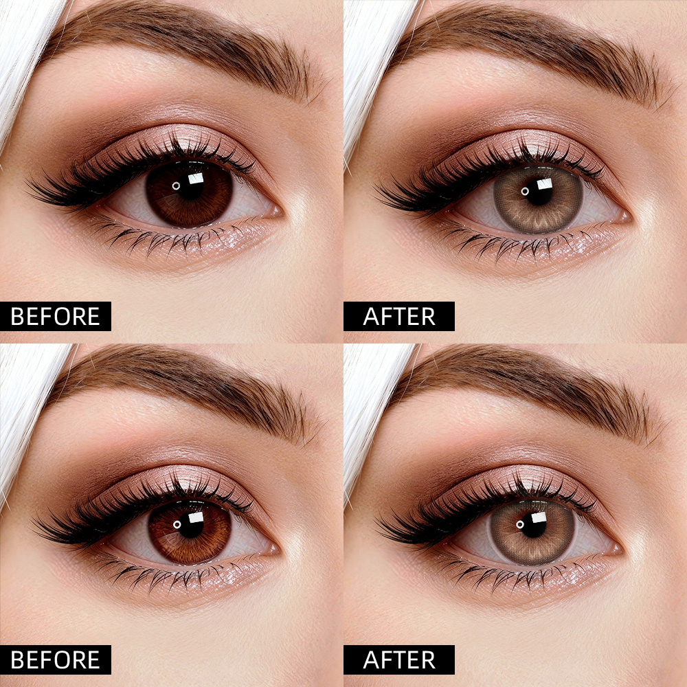 2pcs LolaDiva Mist Petal Choco | 1-Year Contact Lenses