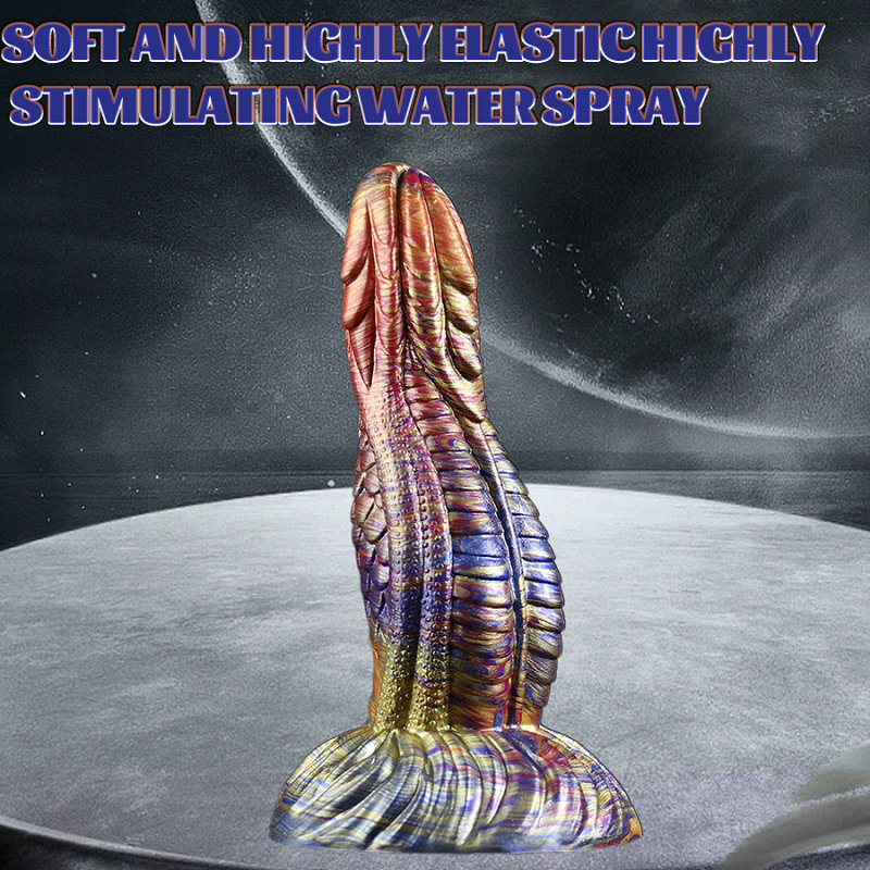 Colored Irregular TPE Dildo 2 CM-AY-7668