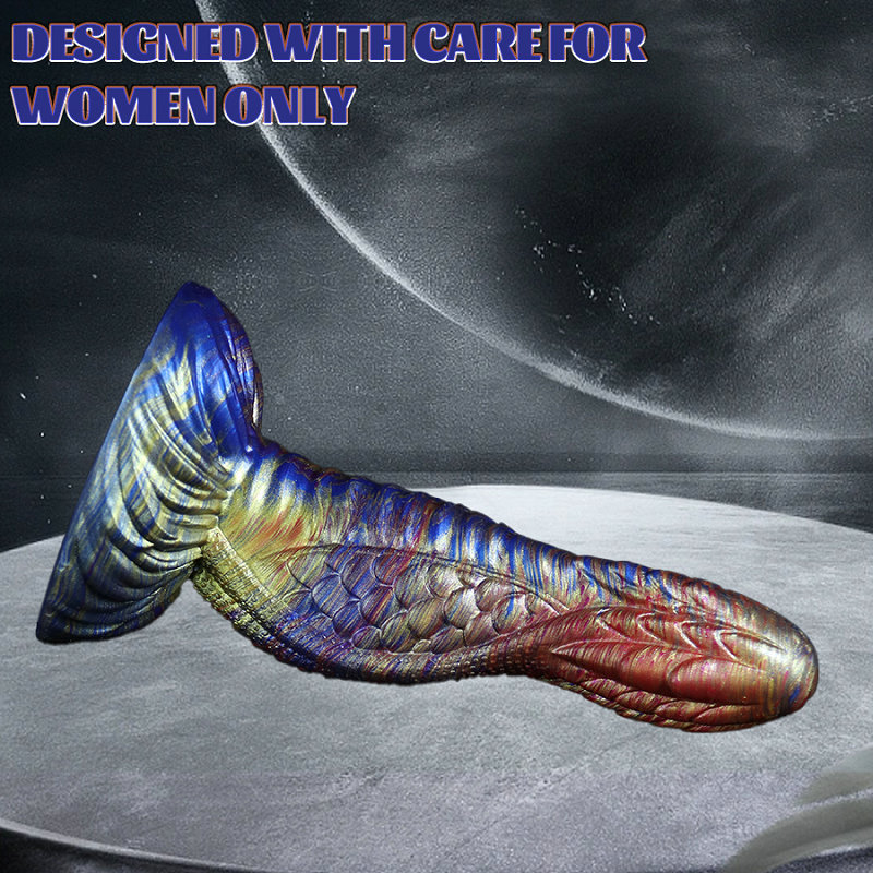Colored Irregular TPE Dildo 2 CM-AY-7668