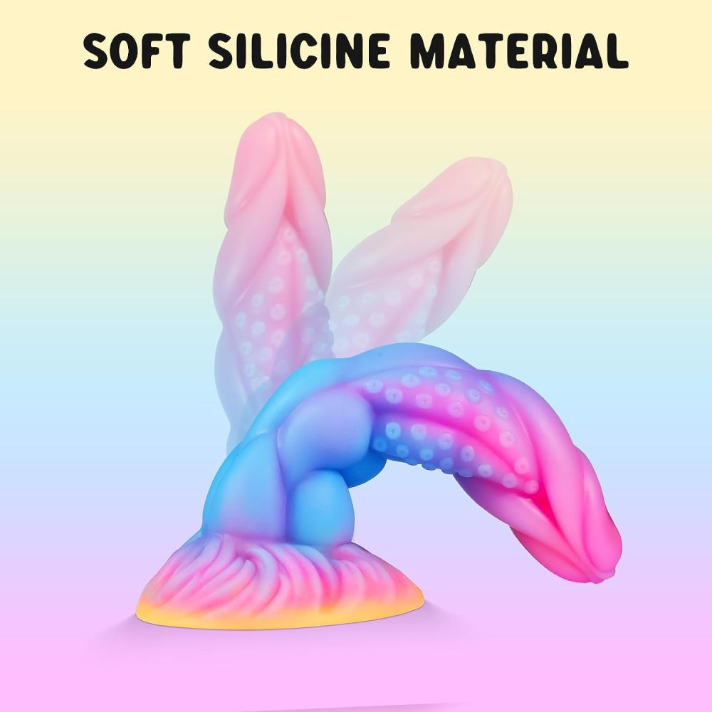 Colored irregular TPE dildos CM-AY-7665