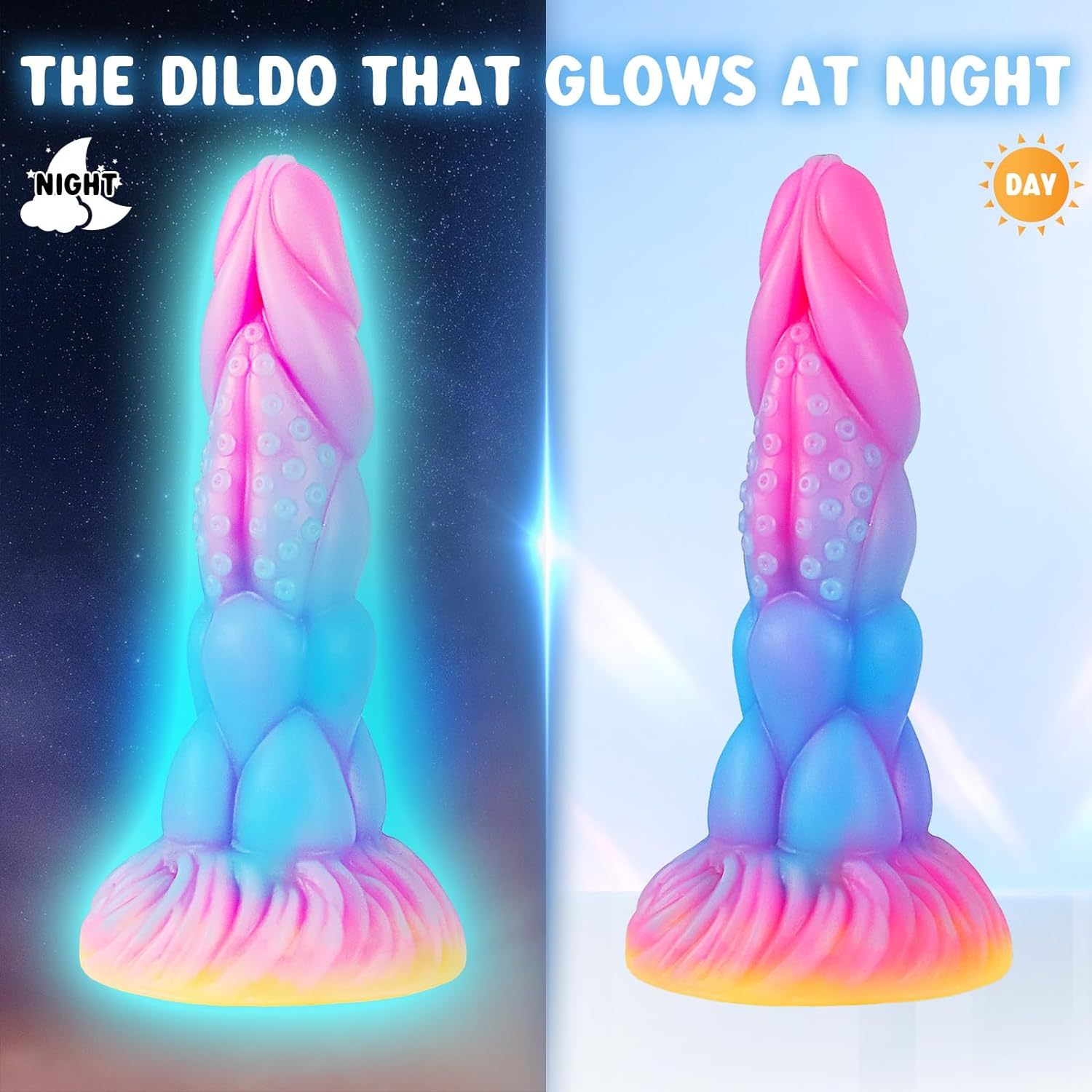 Colored irregular TPE dildos CM-AY-7665