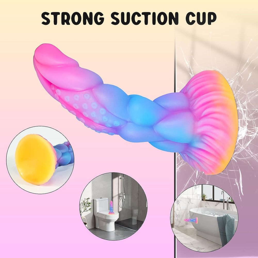 Colored irregular TPE dildos CM-AY-7665