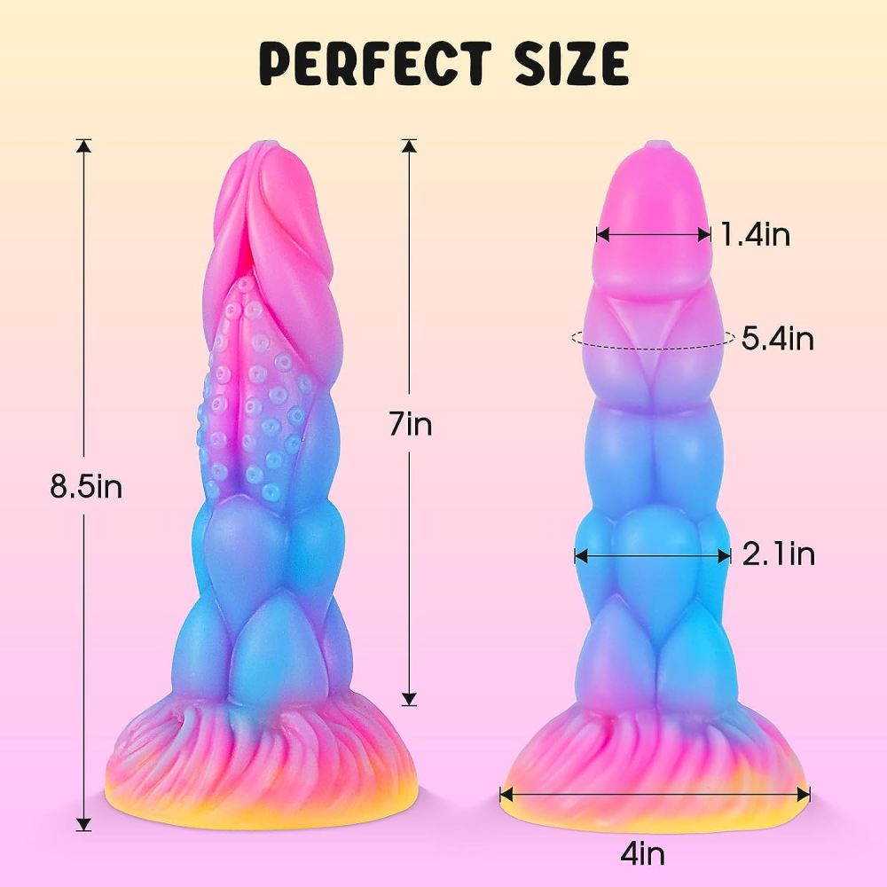 Colored irregular TPE dildos CM-AY-7665