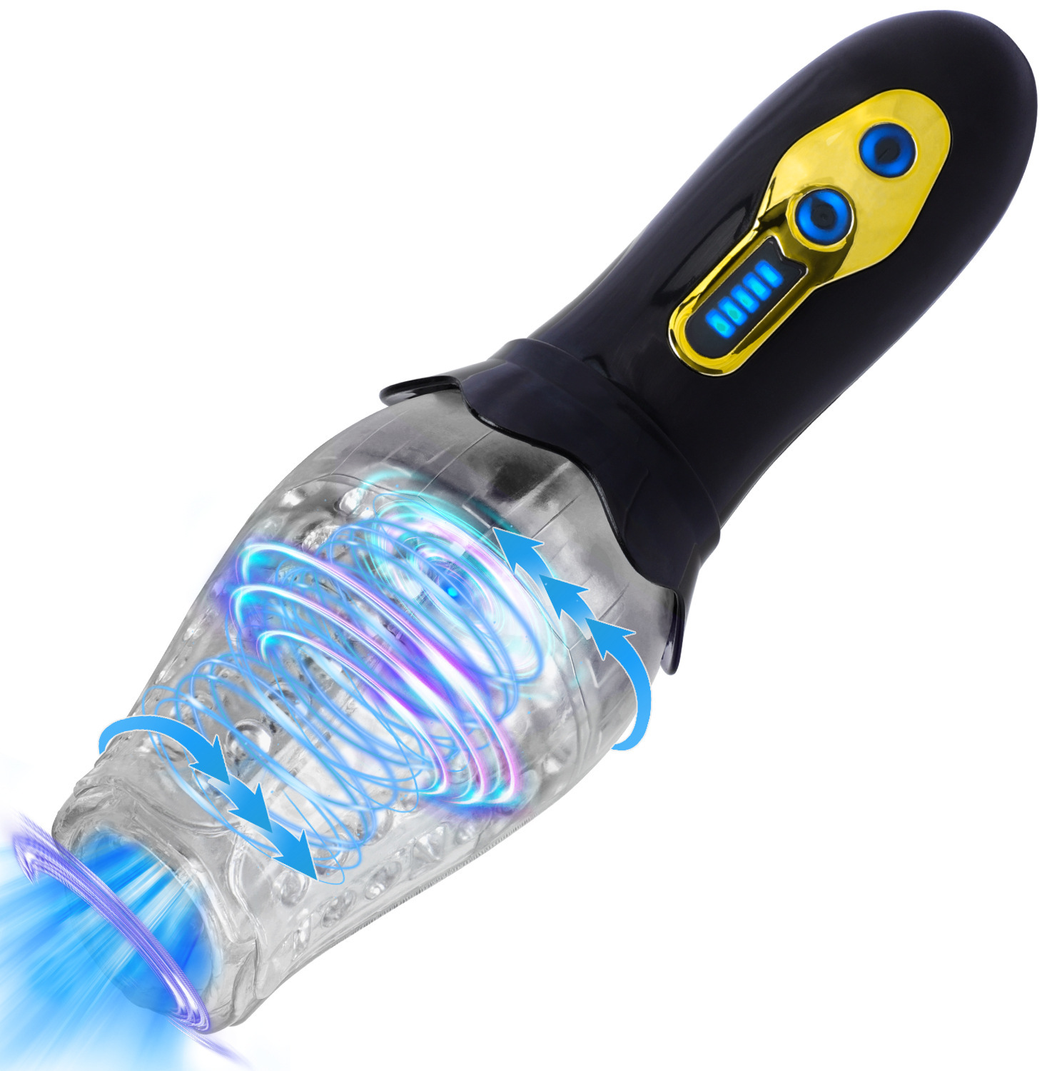 5 Rotation Modes Silicone male masturbator CM-GM-DW-FJ388